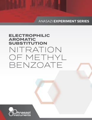 Banner cover page of Electrophilic Aromatic Substitution, Nitration of Methyl Benoate. Part of the Anasazi Experiment Series.