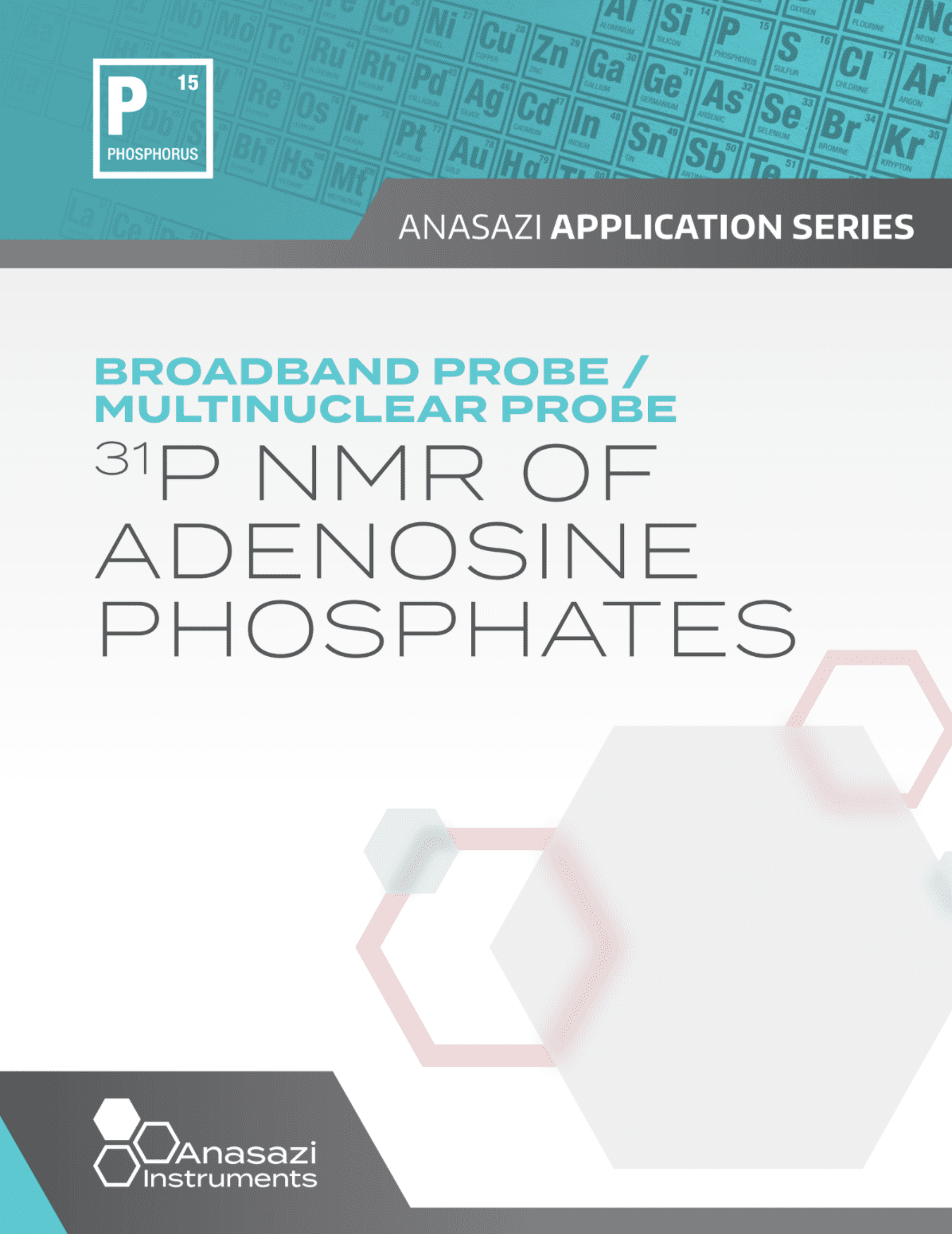 Banner of cover page for Multinuclear NMR: Phosphorus-31  Part of the Anasazi Application Series.